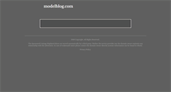 Desktop Screenshot of modelblog.com