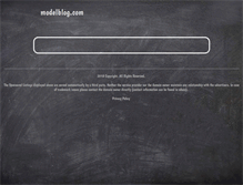 Tablet Screenshot of modelblog.com